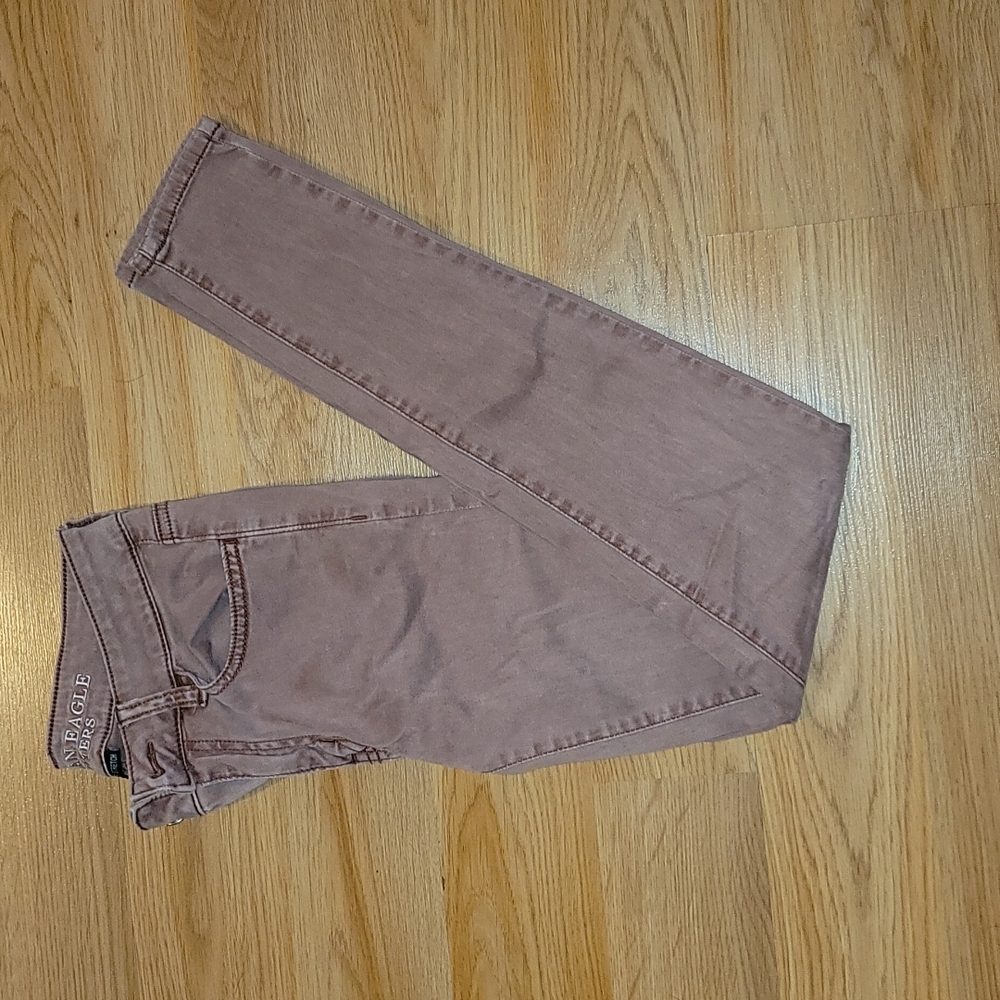 American eagle rose color jegging